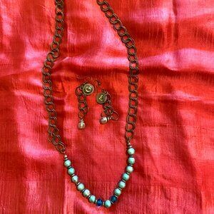 Maker original necklace/earring ensemble